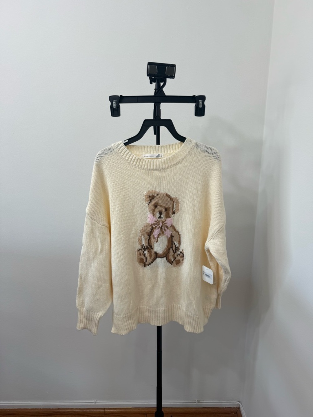 Altar'd State Cream Teddy Graphic Crewneck Sweater - Picture 3 of 6